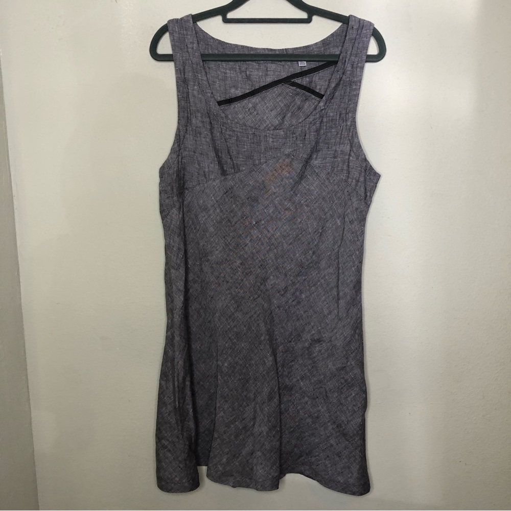 Horny Toad (Toad & Co.) Gray Linen Dress Large